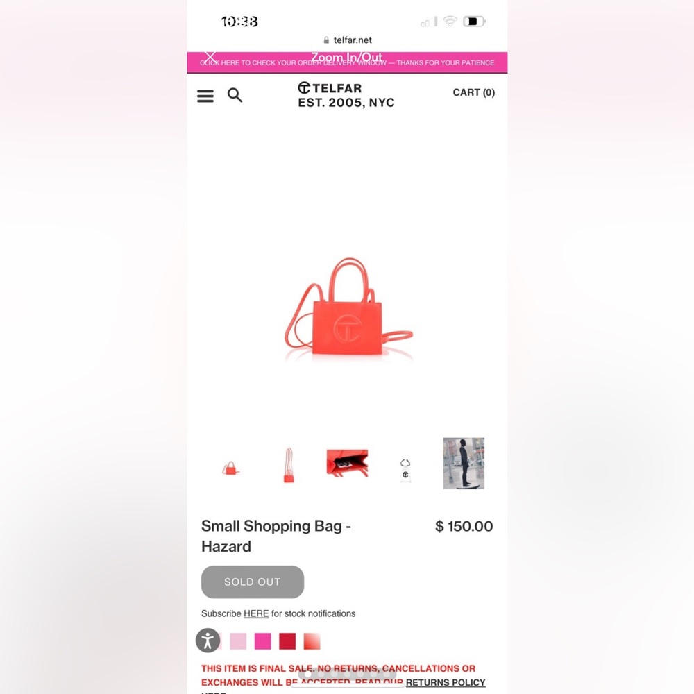 Hazard Small Shopping Bag Telfar